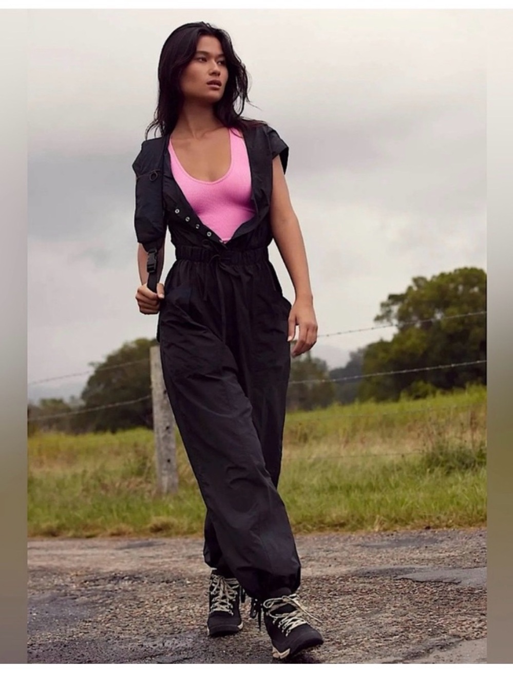 Free People Movement Fly By Night Jumpsuit / Onesie in black M